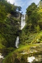Pistyll Rhaeadr Waterfall Ã¢â¬â High waterfall in wales, United Kingdom Royalty Free Stock Photo